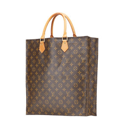 ルイ ヴィトン モノグラム サックプラ  ハンドバッグ トートバッグ M51140 ブラウン PVC レザー レディース LOUIS VUITTON 【中古】