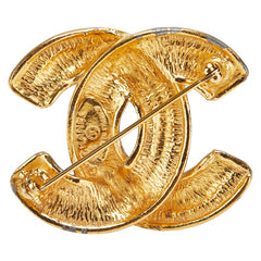 シャネル マトラッセ ココマーク ブローチ ゴールド メッキ レディース CHANEL 【中古】