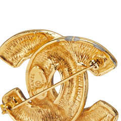 シャネル マトラッセ ココマーク ブローチ ゴールド メッキ レディース CHANEL 【中古】