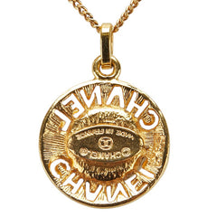 シャネル ロゴ パール ネックレス ゴールド メッキ レディース CHANEL 【中古】