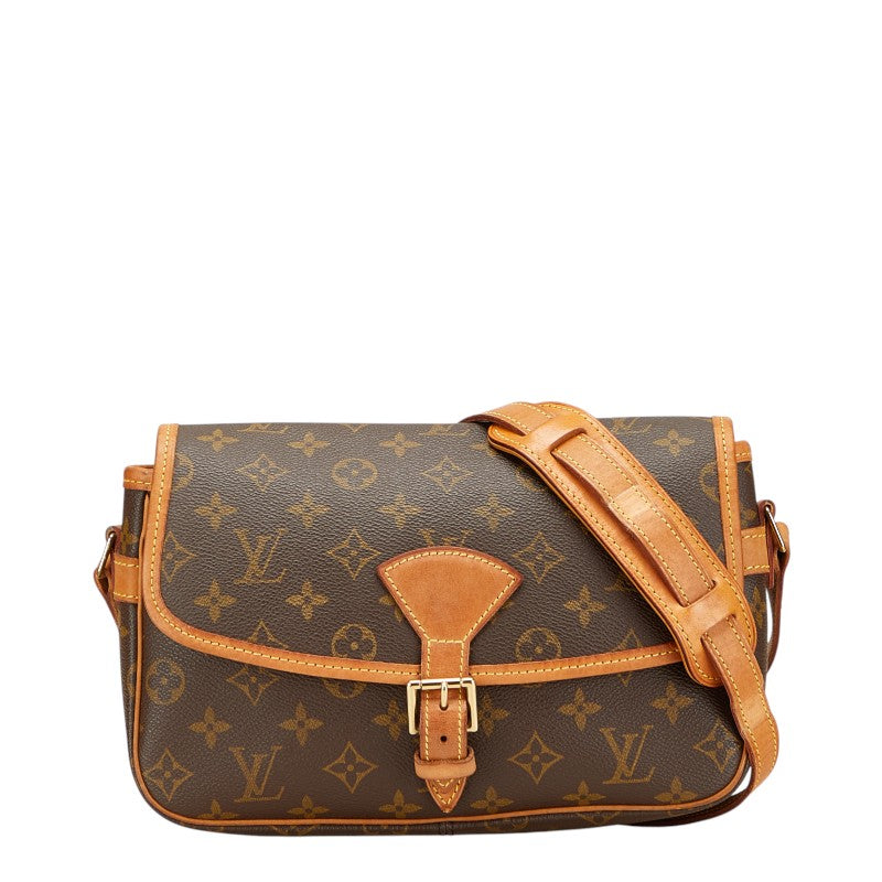 ルイ ヴィトン モノグラム ソローニュ ショルダーバッグ M42250 ブラウン PVC レザー レディース LOUIS VUITTON 【中古】