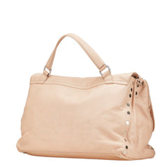 ザネラート ポスティーナ ハンドバッグ ショルダーバッグ 2WAY ピンク レザー レディース ZANELLATO 【中古】