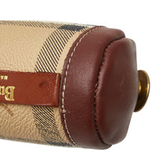 バーバリー ノバチェック シャドーホース ゴルフボールケース ゴルフボールセット ベージュ ブラウン PVC レザー ユニセックス BURBERRY 【中古】