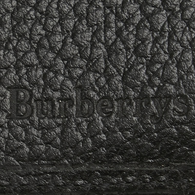 バーバリー ノバチェック キーケース 4連 ブラック レザー レディース BURBERRY 【中古】