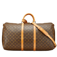 ルイ ヴィトン モノグラム キーポル バンドリエール 60 ボストンバッグ ショルダーバッグ 2WAY M41412 ブラウン PVC レザー レディース LOUIS VUITTON 【中古】