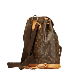 ルイ ヴィトン モノグラム モンスリGM リュック バックパック M51135 ブラウン PVC レザー レディース LOUIS VUITTON 【中古】