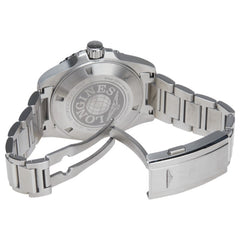 ロンジン ハイドロコンクエスト GMT 腕時計 L3.790.4.56.6 自動巻き ブラック文字盤 ステンレススチール メンズ LONGINES 【中古】