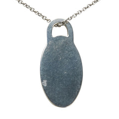 ティファニー プリーズリターントゥ プレート チェーン ペンダントネックレス SV925 シルバー レディース TIFFANY&Co. 【中古】