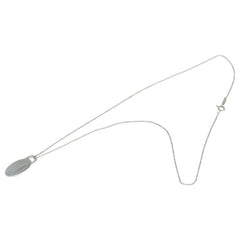 ティファニー プリーズリターントゥ プレート チェーン ペンダントネックレス SV925 シルバー レディース TIFFANY&Co. 【中古】