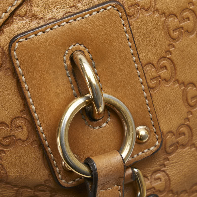 グッチ グッチシマ トートバッグ ワンショルダーバッグ 2WAY 247279 ブラウン レザー レディース GUCCI 【中古】