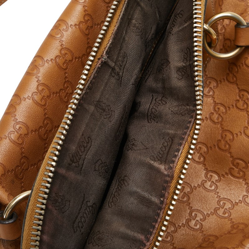 グッチ グッチシマ トートバッグ ワンショルダーバッグ 2WAY 247279 ブラウン レザー レディース GUCCI 【中古】
