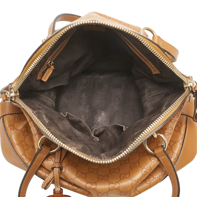グッチ グッチシマ トートバッグ ワンショルダーバッグ 2WAY 247279 ブラウン レザー レディース GUCCI 【中古】