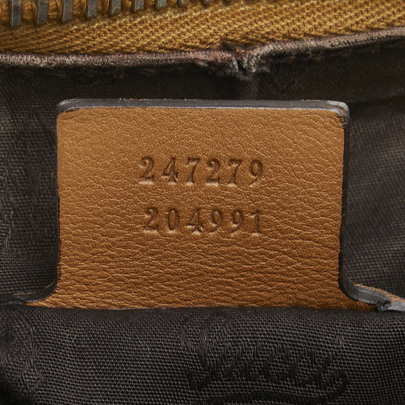 グッチ グッチシマ トートバッグ ワンショルダーバッグ 2WAY 247279 ブラウン レザー レディース GUCCI 【中古】
