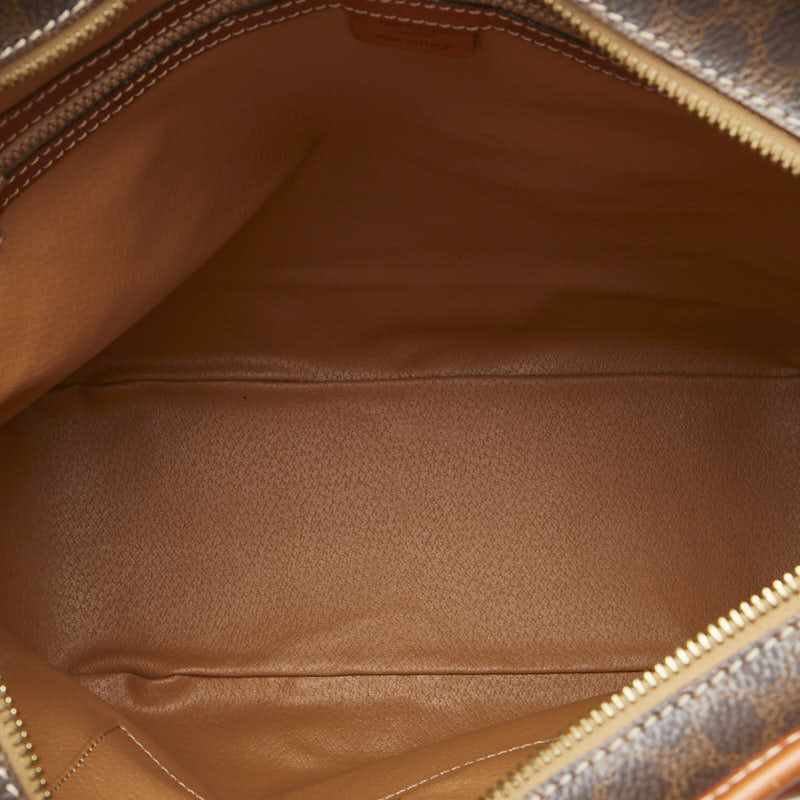 セリーヌ マカダム ハンドバッグ ショルダーバッグ 2WAY ブラウン PVC レザー レディース CELINE 【中古】