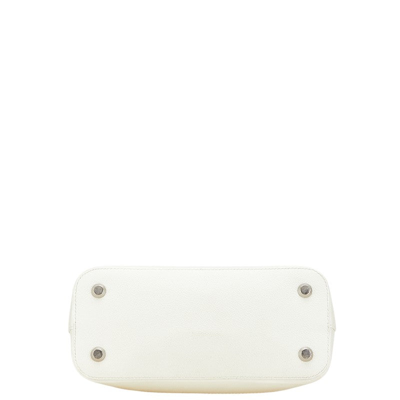 バレンシアガ ヴィル トップハンドルS ハンドバッグ ホワイト ピンク レザー レディース BALENCIAGA 【中古】