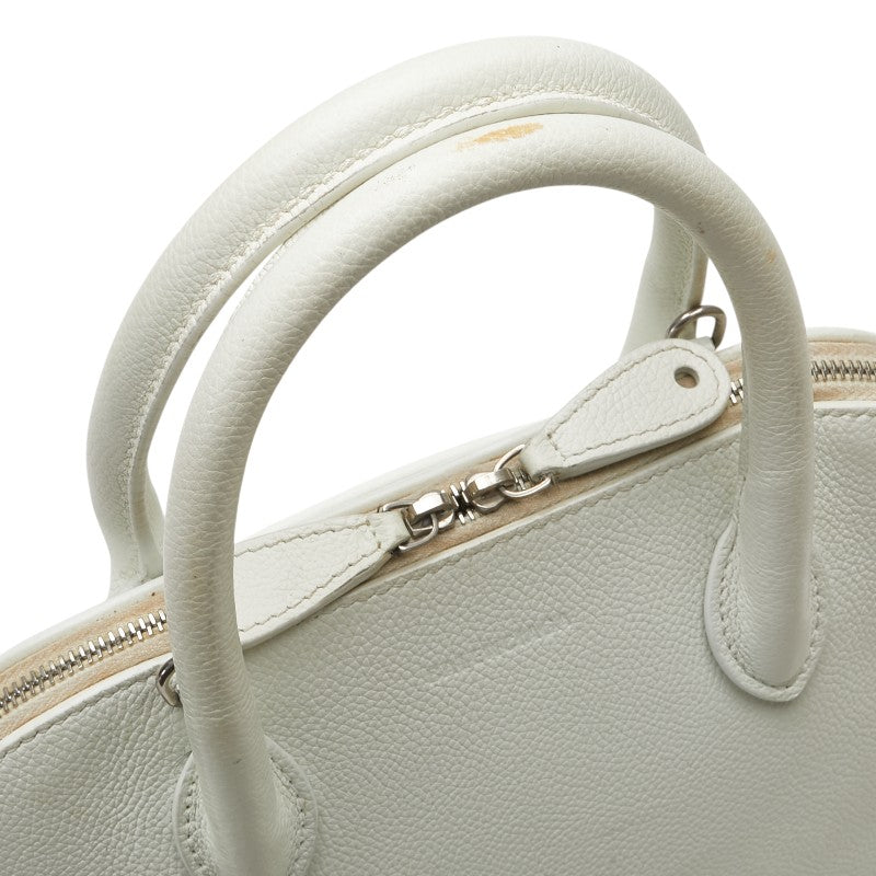 バレンシアガ ヴィル トップハンドルS ハンドバッグ ホワイト ピンク レザー レディース BALENCIAGA 【中古】