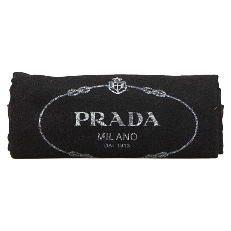 プラダ 三角ロゴプレート ハンドバッグ トートバッグ ブルー レザー レディース PRADA 【中古】