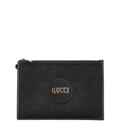 グッチ オフザグリッド クラッチバッグ 625598 ブラック ナイロン レザー レディース GUCCI 【中古】