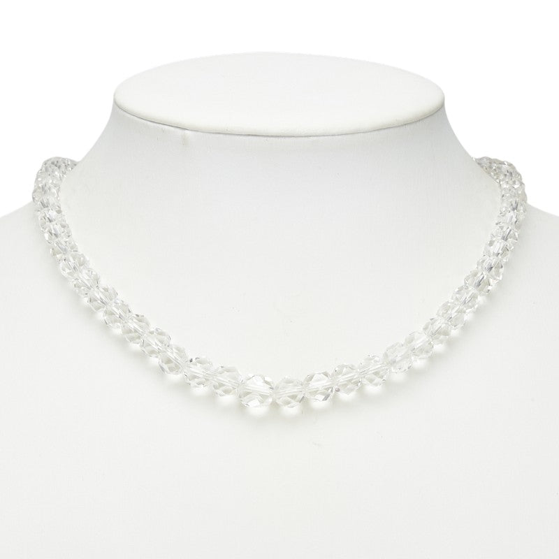 シルバー 白水晶5.4~8.8mm ネックレス レディース 【中古】