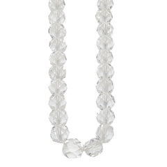 シルバー 白水晶5.4~8.8mm ネックレス レディース 【中古】