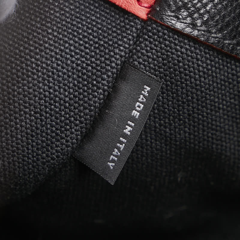 プラダ ハンドバッグ ショルダーバッグ 2WAY レッド ブラック レザー レディース PRADA 【中古】