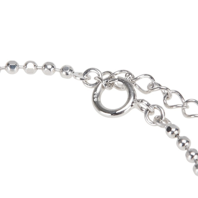 K14WG ホワイトゴールド ダイヤ0.28ct 十字架 クロス モチーフ ブレスレット レディース 【中古】