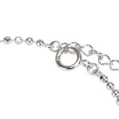 K14WG ホワイトゴールド ダイヤ0.28ct 十字架 クロス モチーフ ブレスレット レディース 【中古】