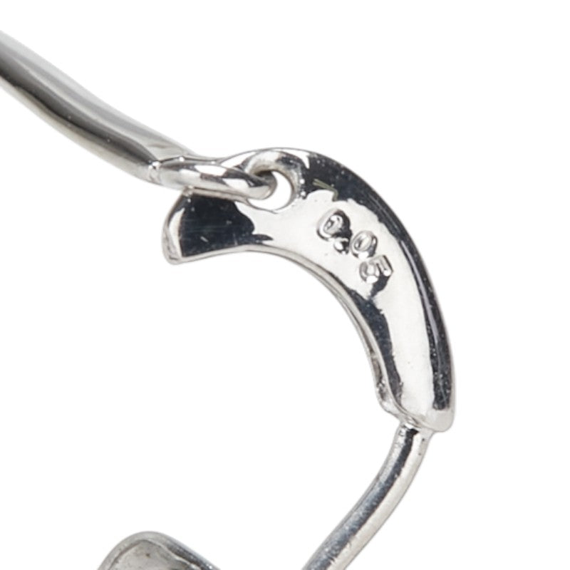 K18WG ホワイトゴールド ダイヤ0.10ct スイング スタッドピアス レディース 【中古】