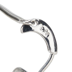 K18WG ホワイトゴールド ダイヤ0.10ct スイング スタッドピアス レディース 【中古】