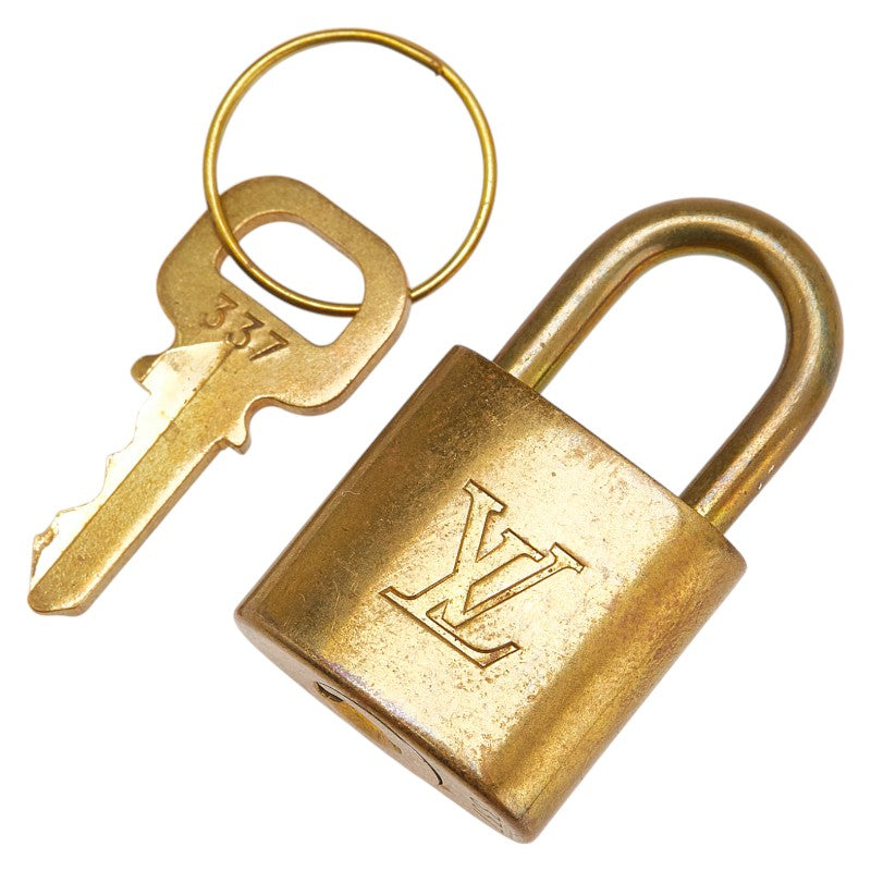 ルイ ヴィトン カデナ 南京錠 キー セット ゴールド メッキ レディース LOUIS VUITTON 【中古】