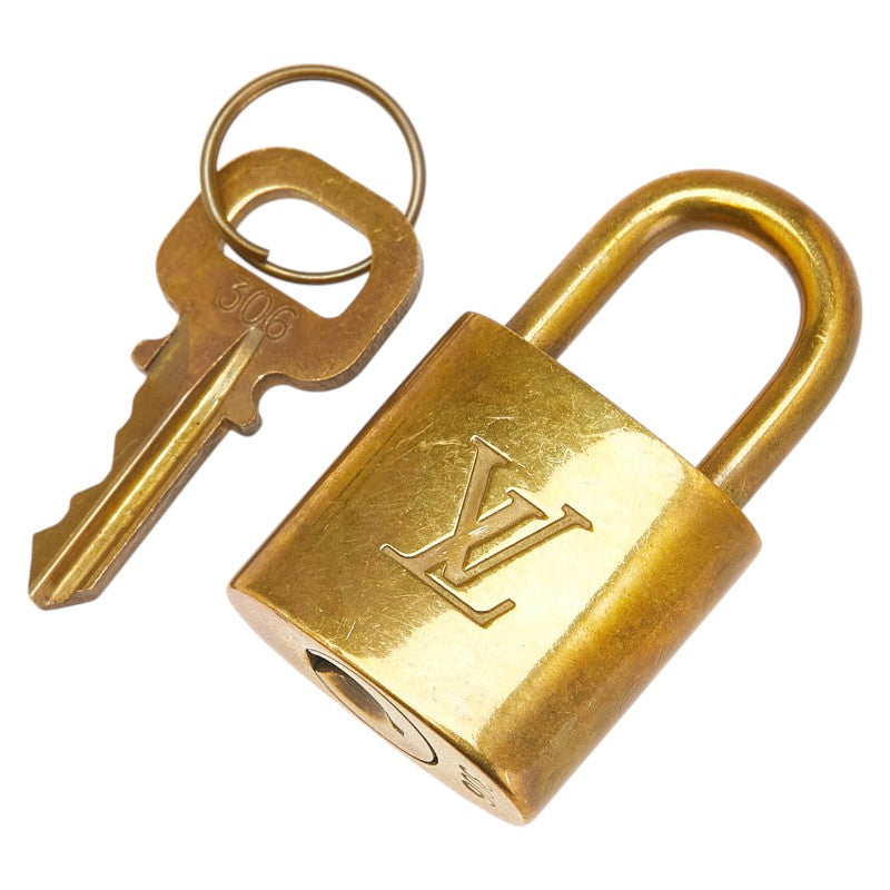 ルイ ヴィトン カデナ 南京錠 キー セット ゴールド メッキ レディース LOUIS VUITTON 【中古】