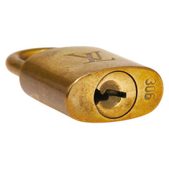 ルイ ヴィトン カデナ 南京錠 キー セット ゴールド メッキ レディース LOUIS VUITTON 【中古】