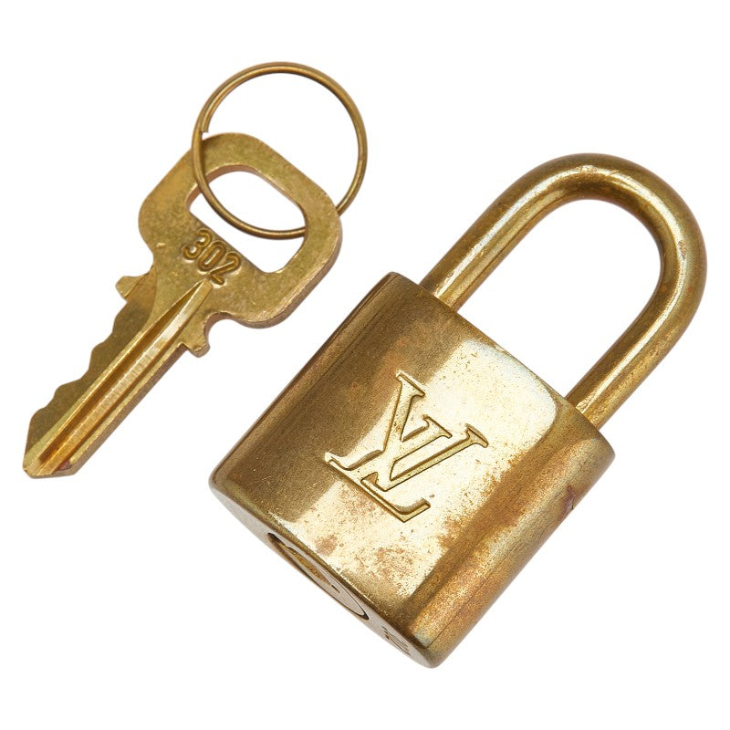 ルイ ヴィトン カデナ 南京錠 キー セット ゴールド メッキ レディース LOUIS VUITTON 【中古】