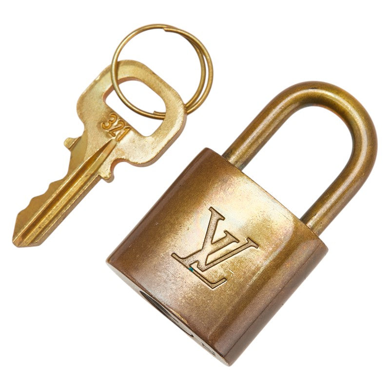 ルイ ヴィトン カデナ 南京錠 キー セット ゴールド メッキ レディース LOUIS VUITTON 【中古】