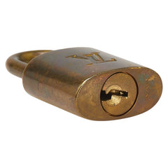 ルイ ヴィトン カデナ 南京錠 キー セット ゴールド メッキ レディース LOUIS VUITTON 【中古】