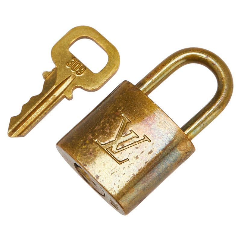 ルイ ヴィトン カデナ 南京錠 キー セット ゴールド メッキ レディース LOUIS VUITTON 【中古】
