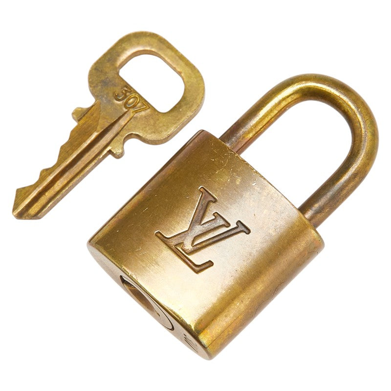 ルイ ヴィトン カデナ 南京錠 キー セット ゴールド メッキ レディース LOUIS VUITTON 【中古】