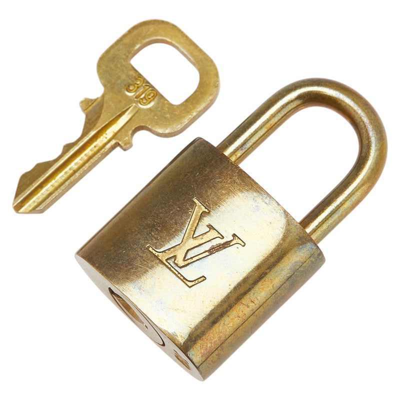 ルイ ヴィトン カデナ 南京錠 キー セット ゴールド メッキ レディース LOUIS VUITTON 【中古】