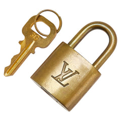 ルイ ヴィトン カデナ 南京錠 キー セット ゴールド メッキ レディース LOUIS VUITTON 【中古】