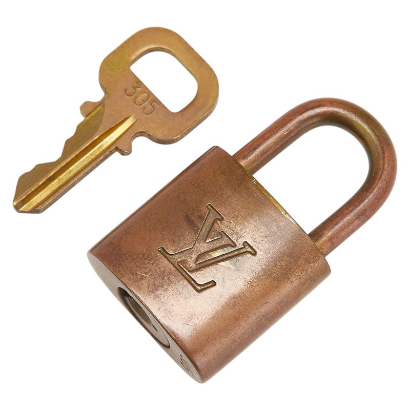 ルイ ヴィトン カデナ 南京錠 キー セット ゴールド メッキ レディース LOUIS VUITTON 【中古】
