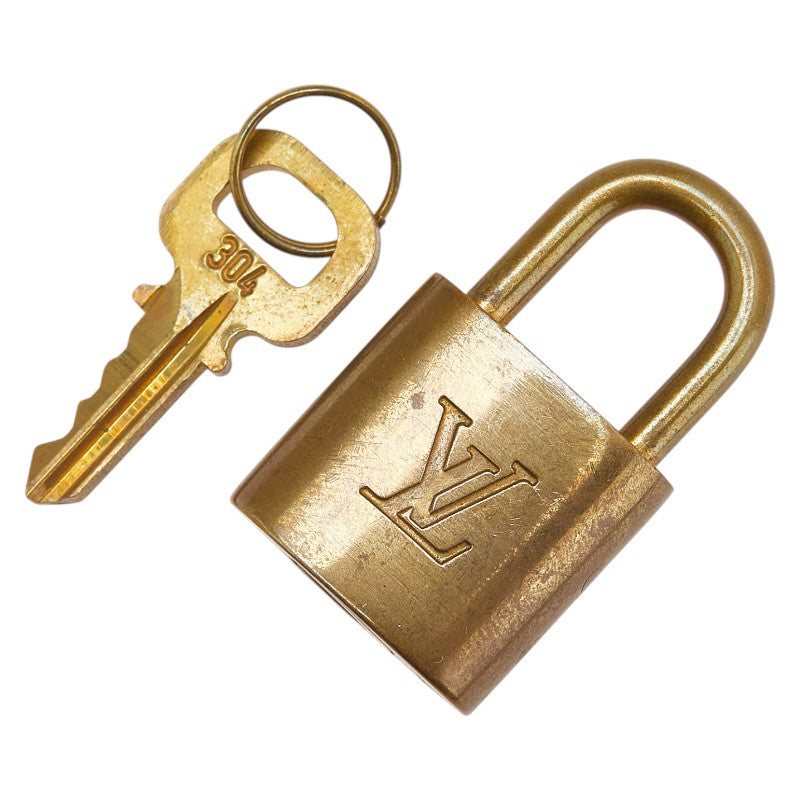 ルイ ヴィトン カデナ 南京錠 キー セット ゴールド メッキ レディース LOUIS VUITTON 【中古】