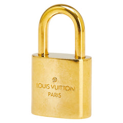 ルイ ヴィトン カデナ 南京錠 キー セット ゴールド メッキ レディース LOUIS VUITTON 【中古】