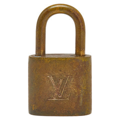 ルイ ヴィトン カデナ 南京錠 キー セット ゴールド メッキ レディース LOUIS VUITTON 【中古】