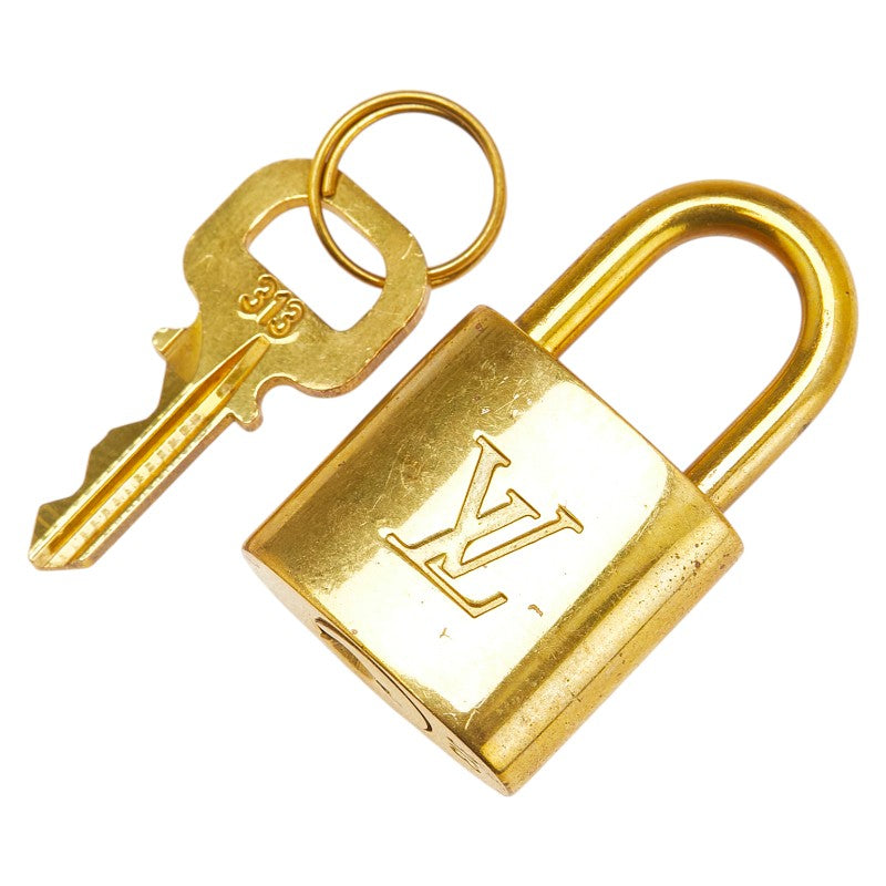 ルイ ヴィトン カデナ 南京錠 キー セット ゴールド メッキ レディース LOUIS VUITTON 【中古】