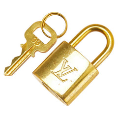 ルイ ヴィトン カデナ 南京錠 キー セット ゴールド メッキ レディース LOUIS VUITTON 【中古】