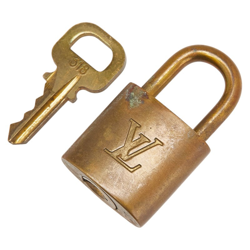 ルイ ヴィトン カデナ 南京錠 キー セット ゴールド メッキ レディース LOUIS VUITTON 【中古】