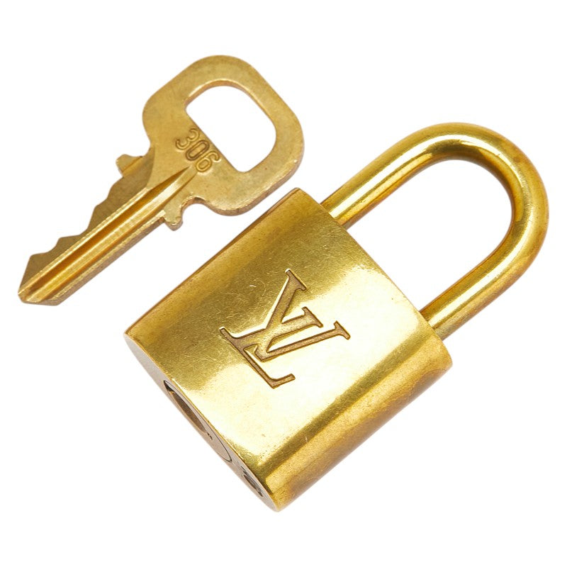 ルイ ヴィトン カデナ 南京錠 キー セット ゴールド メッキ レディース LOUIS VUITTON 【中古】