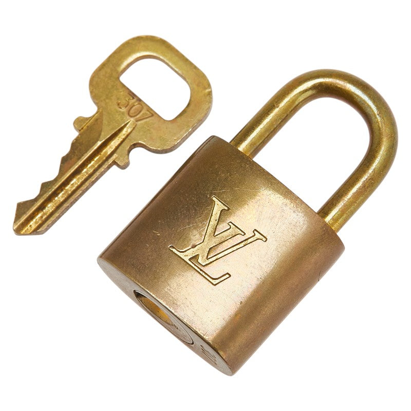 ルイ ヴィトン カデナ 南京錠 キー セット ゴールド メッキ レディース LOUIS VUITTON 【中古】