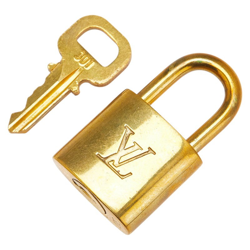 ルイ ヴィトン カデナ 南京錠 キー セット ゴールド メッキ レディース LOUIS VUITTON 【中古】