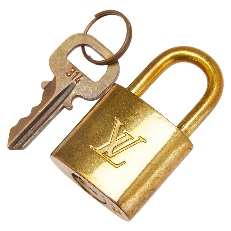 ルイ ヴィトン カデナ 南京錠 キー セット ゴールド メッキ レディース LOUIS VUITTON 【中古】